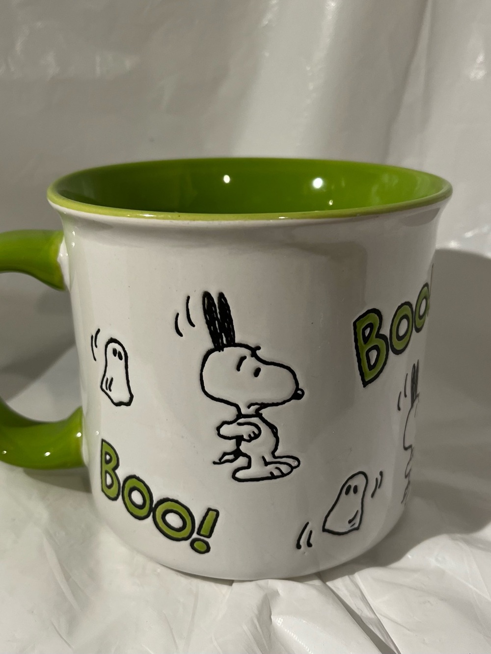 Peanuts Snoopy 2023 Halloween Green Interior Ceramic Mug